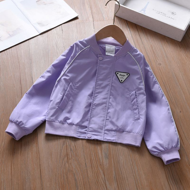 크리스탈하우스 여아 남아 봄 가을 간절기 모던 야구 크롭 점퍼 CF009