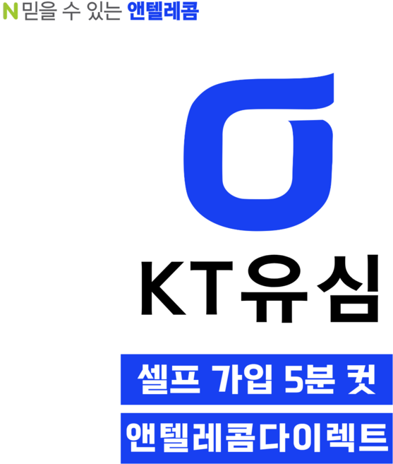 앤텔레콤 알뜰폰 선불폰(SK.KT.LG) 한국 선불유심 USIM kt선불요금제, 1개, 30일, 무제한