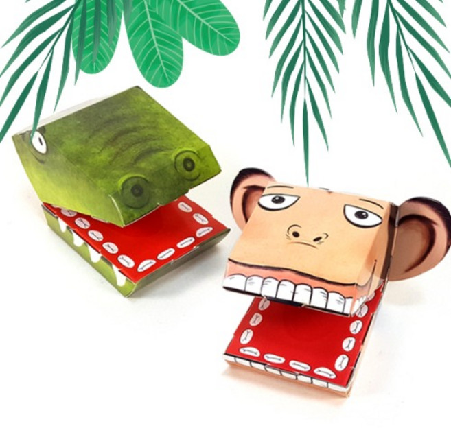 탑키드 ts28082 동물 종이 손인형 C (2p)