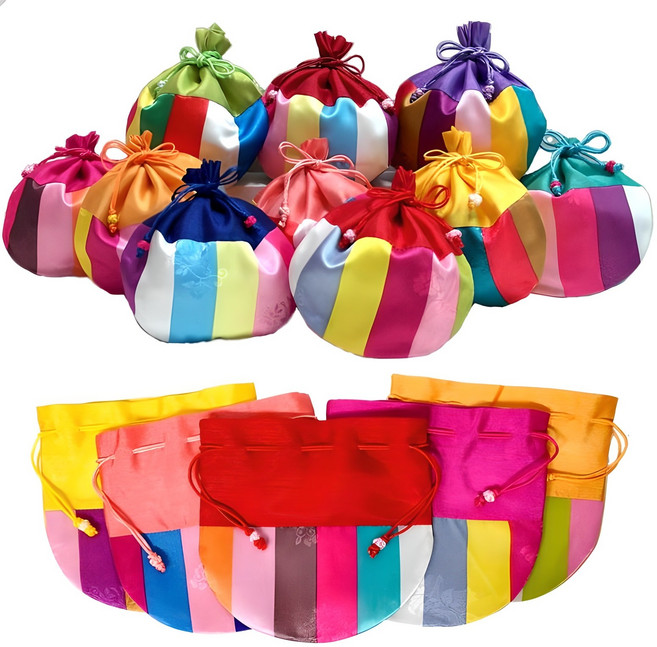 (주)파앤카코리아 복주머니, 1매, GB.오색문양-대-랜덤(opp없슴)