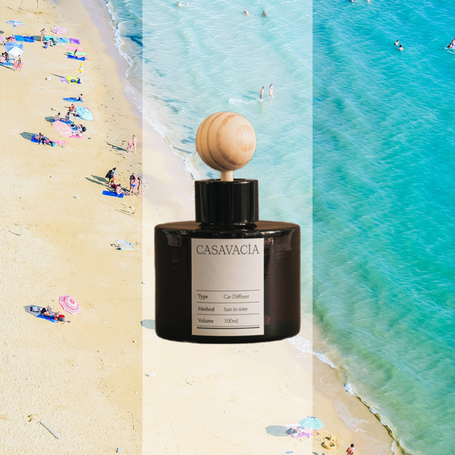 카사바시아 남자 여자 차량용 방향제 디퓨저 카 자동차, 버가 샌달, 1개