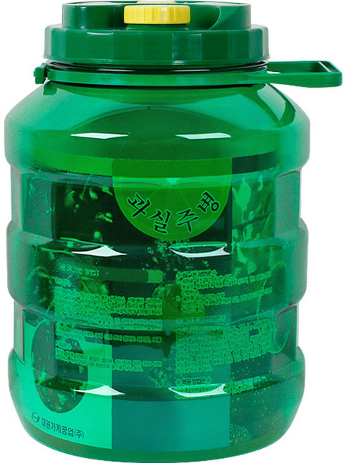 PET 뉴그린 주병 술병 과일주 과실청 매실병 대용량 통 밀폐 저장 보관용기, 1개, 8L