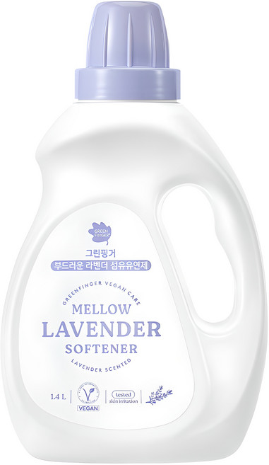 그린핑거 부드러운 섬유유연제 라벤더향 본품, 1.4L, 1개