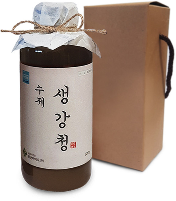 수제 생강청 600g | 국내산 생강 무설탕 조청 원액 진액 생강차, 1개입, 1개