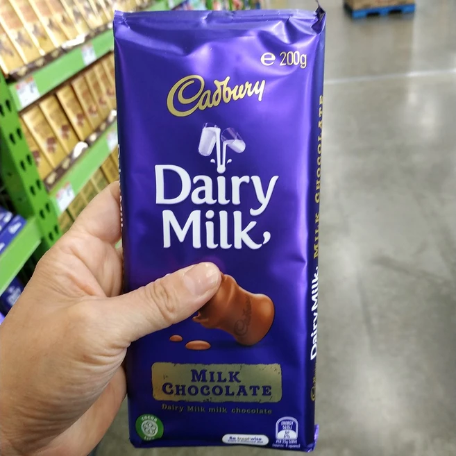 [Cadbury] 캐드버리 다양한 초콜릿 블럭 -데일리밀크 밀크초콜렛180g, 180g, 5개 - 쿠팡