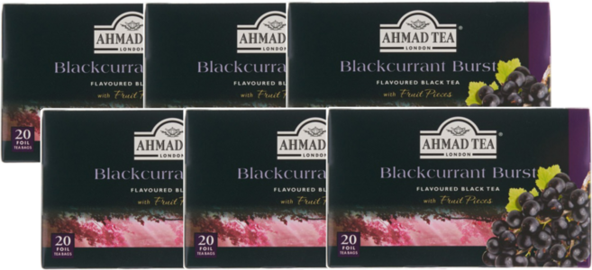 아마드 티 ahmad tea 블랙커런트 버스트 블랙티 20티백, 6개, 20개입, 40g