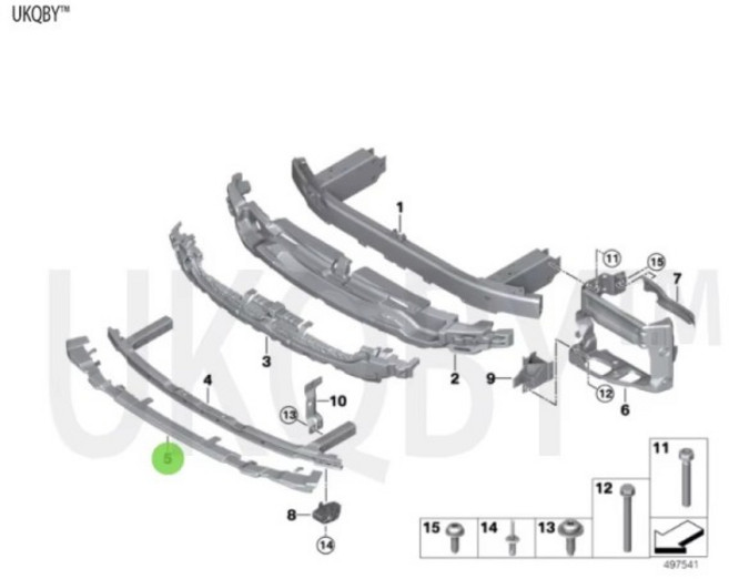 호환 빔 범퍼 전면 하단 부분 충격 흡수 장치 하단 부분 511174475159 51118073836, 01 51117475159