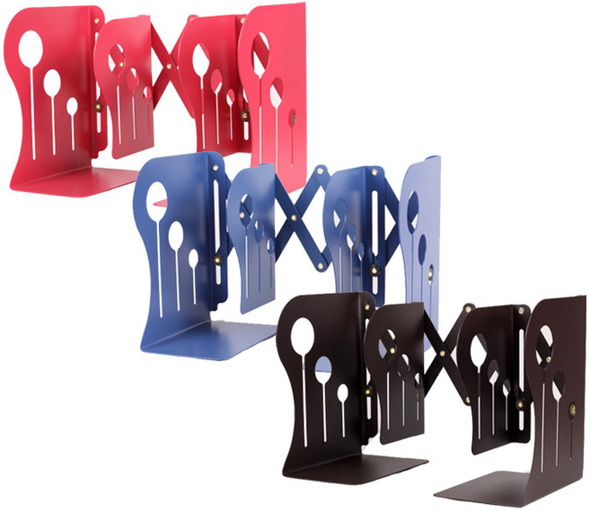 Academy 다이나믹 북앤드 책꽂이 대형 준비물 학용품 신학기 문구 3종 1택, 브라운