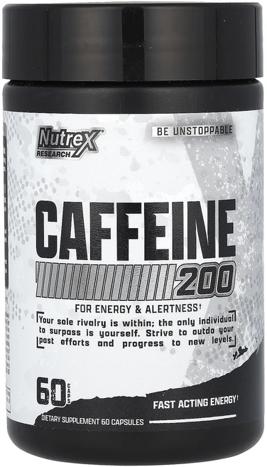 뉴트렉스리서치 블랙 시리즈 Caffeine 200 60캡슐, 5개, 60정 - 쿠팡