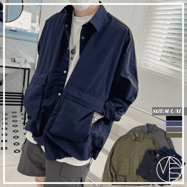 MKST.STUDIO 工裝機能防風襯衫外套 韓國男裝