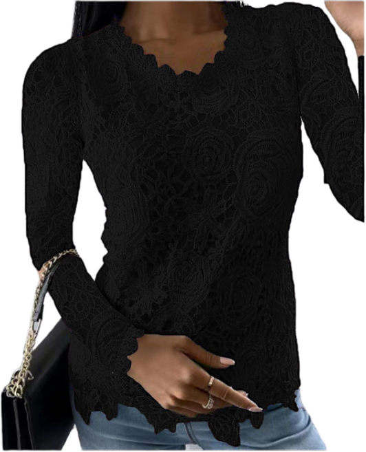 레이스 블라우스 셔츠 여성