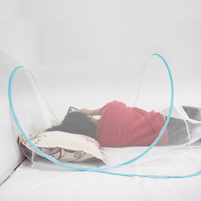 원쿡 1인용 원터치 모기장 접이식 휴대용 싱글 침대 텐트 1개