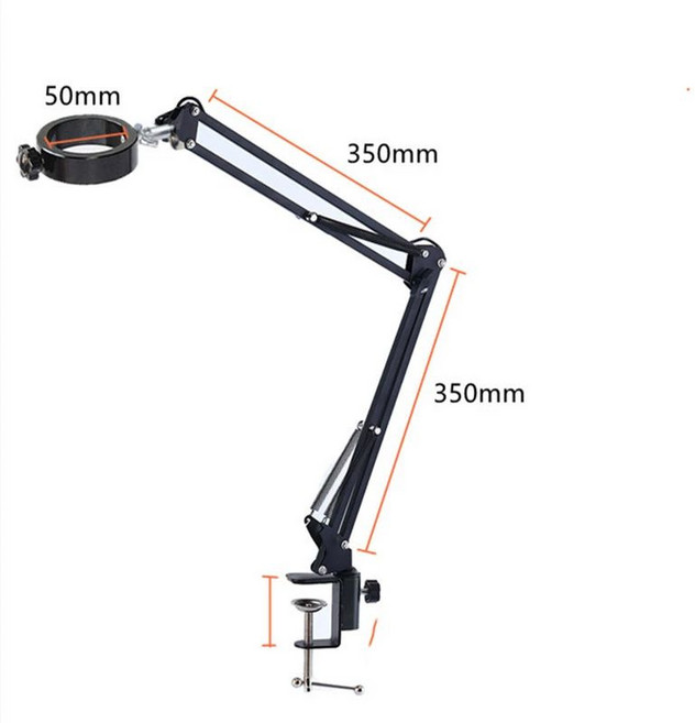 현미경 스탠드 지지대 고정스탠드 과학 실험실 도구 현미경 렌즈 다용도 거치대, 1개, A.350mm+350mm