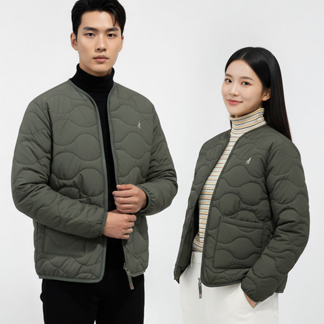 [빅히트패션] 남녀공용 웨이브 이너용 레이어드 경량 패딩 방한 깔깔이 M~2XL