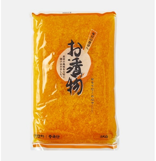 알밥용 단무지 센기리다이꽁 1kg X 5봉 BOX [알밥단무지 씨엘푸드], 5개