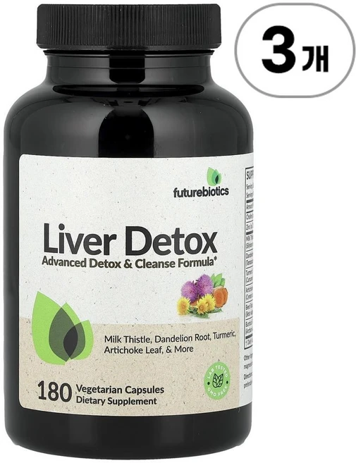 퓨처바이오틱스 리버 디톡스(간 해독) Futurebiotics Liver Detox 180정, 3개 - 쿠팡