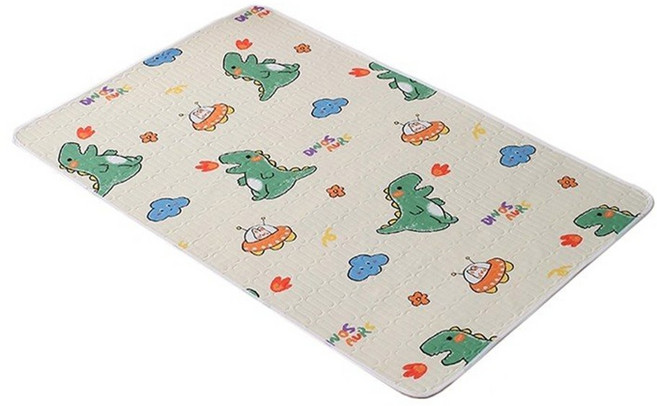 노인 환자 방수패드 침대 깔개 환자용 방수매트 공룡 80x120cm