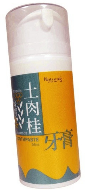 Naturals 土肉桂蜂膠牙膏, 1個, 1個裝
