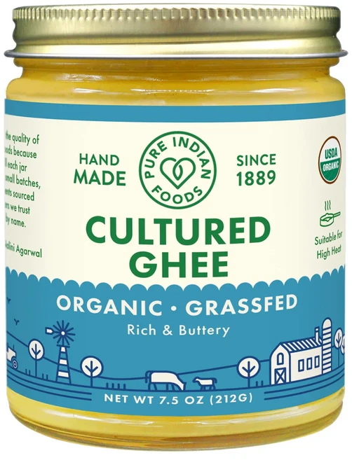 퓨어인디언푸드 100% 유기농 기버터 순수 버터 7oz (212g), 1개, 212g - 쿠팡