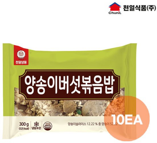 양송이버섯볶음밥 300g 10봉, 10개
