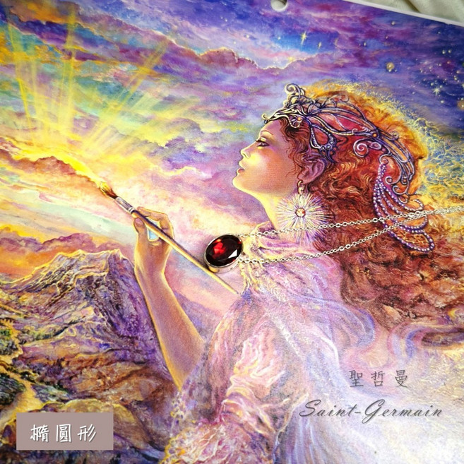 紅石榴石鑽切925銀鎖骨鍊(Garnet) 一月誕生石 勇氣、活力、富足 聖哲曼