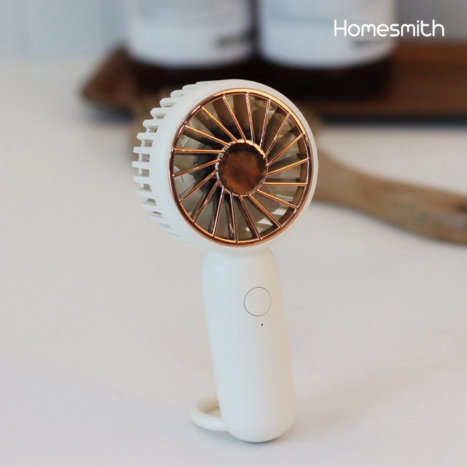 홈스미스 초미니선풍기 초소형 휴대용 핸디 핸드 손선풍기 무선 유아 어린이선풍기 F1, 추가 안함, 화이트