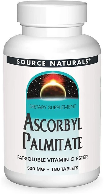 Source Naturals 일본직구 아스코르브산 팔미테이트 500mg 180정, 1개 - 쿠팡