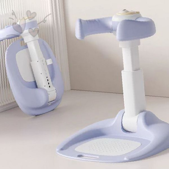 접이식 유아 세정 비데 거치대 아기 엉덩이 씻김 보조 용품 기저귀 갈이 위생, 하늘색