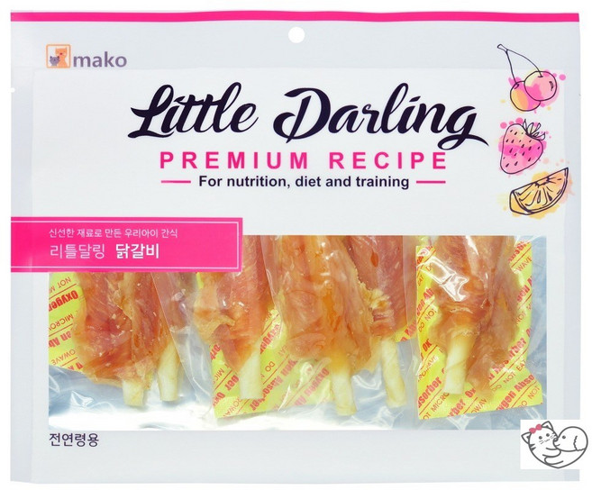 마코펫 강아지 리틀달링 건조간식, 닭갈비, 300g, 20개