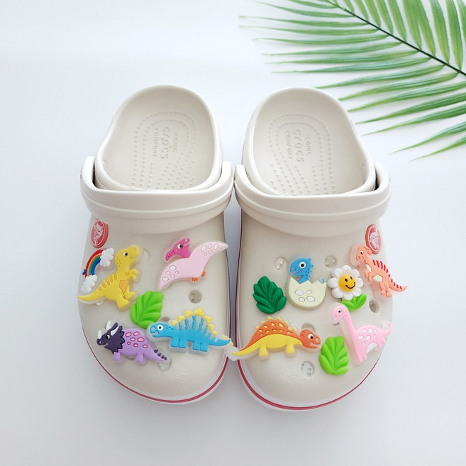 공룡 파츠 세트 (13종) 티라노 트리케라 프테라 클로그 참 지비추 꾸미기