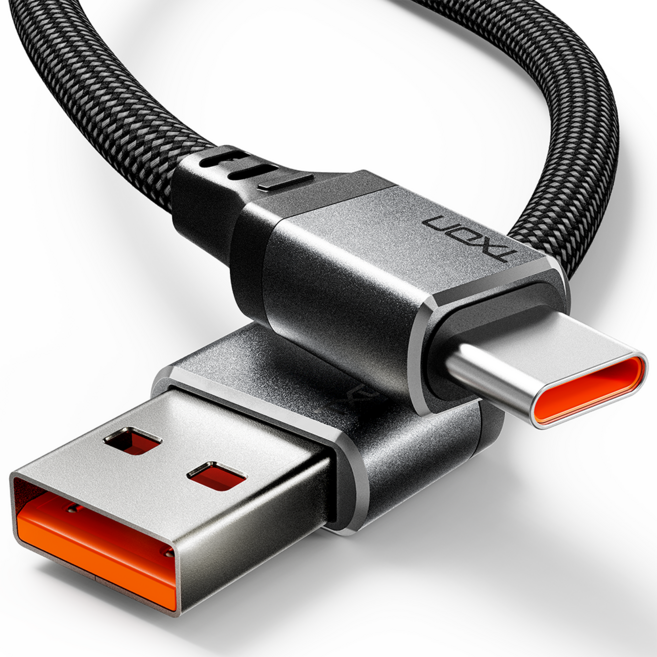 티엑스온 USB A to C 고속 충전 케이블, 1개, 혼합색상, 0.7m