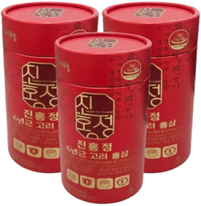 6년근 고려 홍삼 알지쓰리 RG3 진액 스틱 진세노이드 특이사포닌 에이치딜리버리, 3개, 10회분