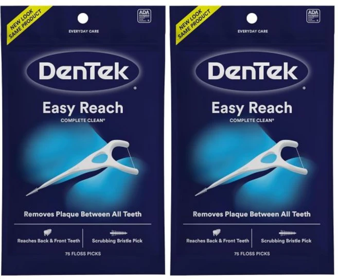 덴텍 컴플리트 클린 이지 리치 치실 픽스 끊어지거나 찢어지지 않 75개입 포장 내물 변경 가능 2팩, 덴텍 컴플리트 클린 이지 리치 치실 픽스 끊어지거나 찢 - 쿠팡