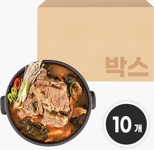 춘풍접객 뼈 해장국 900g (10개) 등뼈 우거지 뼈다귀해장국 대용량 업소용 밀키트, 10개