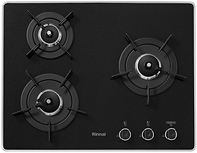 린나이 빌트인 3구 가스렌지 블랙 쿡탑 LNG RBR-P3500, 프로판가스 LPG