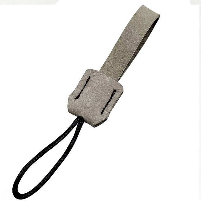 핸드메이드 가죽 자동차 키홀더, 회색, 1개