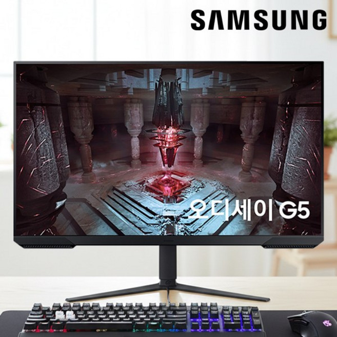 삼성전자 오디세이 G5 S32CG510 QHD 165Hz 1ms 32인치 게이밍 모니터