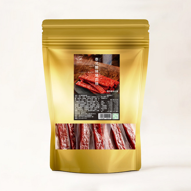 金師傅 肉條系列 泰式酸辣豬肉條, 170g, 1包
