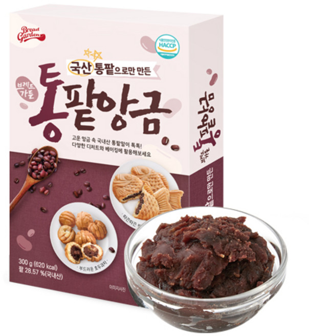브레드가든 국산 통팥앙금, 300g, 3개