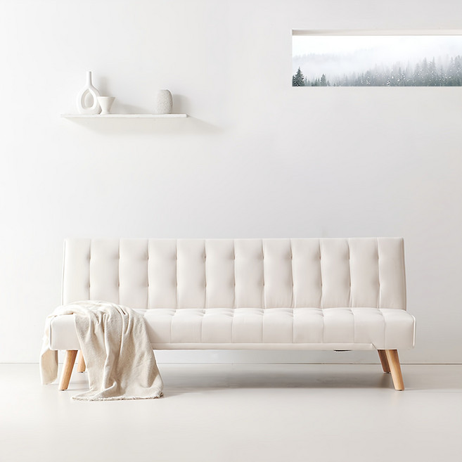 퍼니코 벨로나 접이식 3인용 소파베드 방문설치, 아쿠아텍스 아이보리