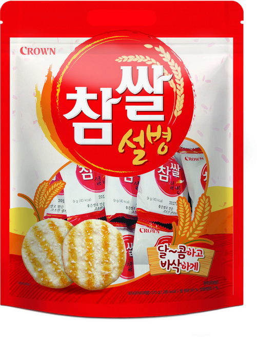 크라운 참쌀설병, 4개, 270g