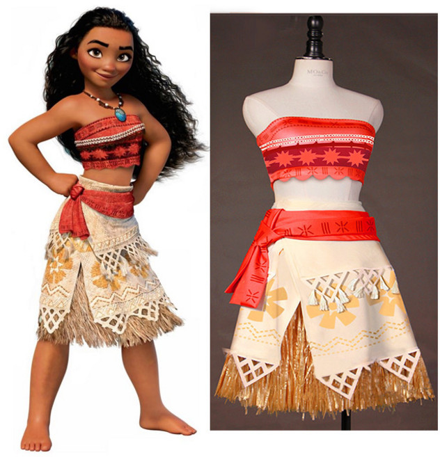 베이비소이 여아 모아나 코스프레 의상