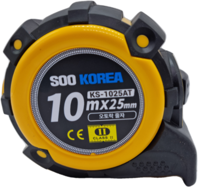 수코리아 오토락 줄자 3m 5m 7.5m 10m, 오토락줄자 10m x 25mm, 1개