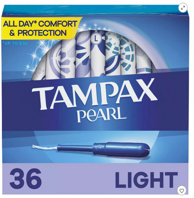 TAMPAX PEARL 라이트 36 탐폰, 1개