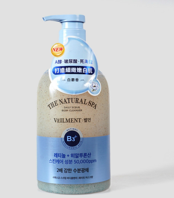 VEILMENT蓓蔓 SPA賦活沐浴露-白麝香以色列死海鹽600g, 600g, 1個