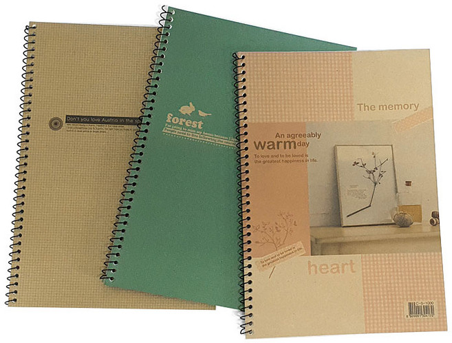 무선 스프링노트 1000연습장, 랜덤(혼합), 5개