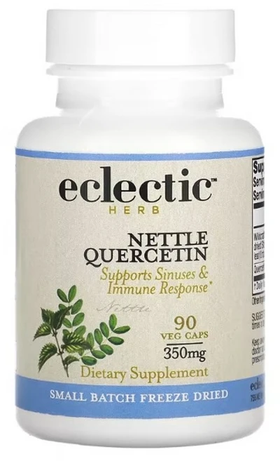 이클레틱 허브 신선 동결 건조 쐐기풀 퀘르세틴 350mg 베지 캡슐 90정, 1개 - 쿠팡