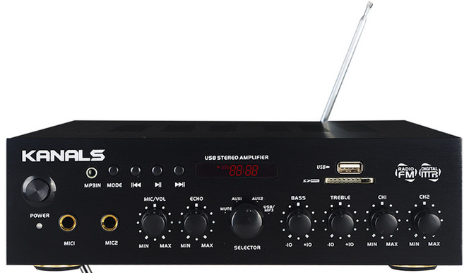 카날스 컴비네이션 테이블 타입 스테레오 블루투스 엠프, BKM-50, 혼합색상