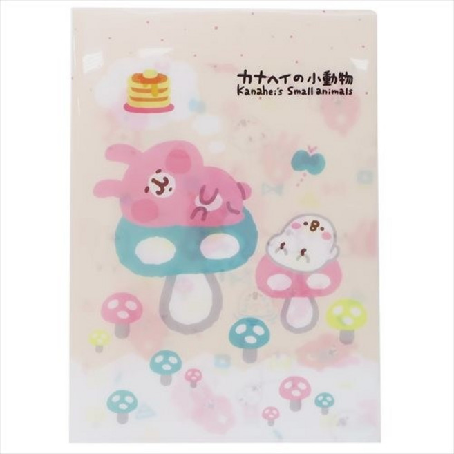 莫莫日貨 卡娜赫拉的小動物 P助 A4 翻頁式 L夾 文件夾 日本正版授權, 1個