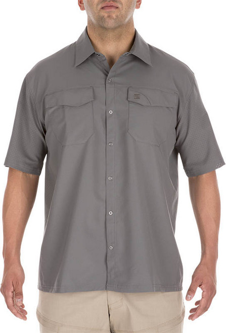 5.11 택티컬 프리덤 플렉스 반팔 셔츠(스톰) - Freedom Flex Short Sleeve Shirt (Storm)